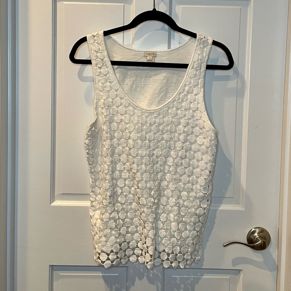White J Crew Factory tank top